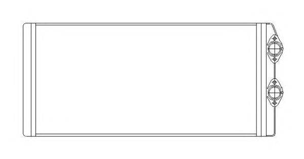 Теплообменник, отопление салона NRF 53545