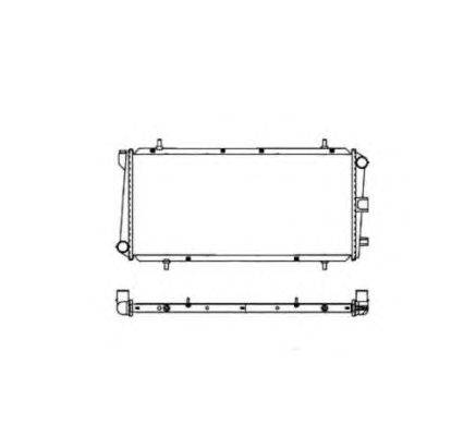 Радиатор, охлаждение двигателя NRF 55439