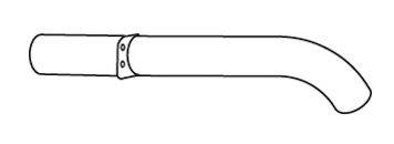 Труба выхлопного газа DINEX 44621