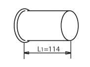Труба выхлопного газа DINEX 44263