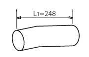 Труба выхлопного газа DINEX 44257