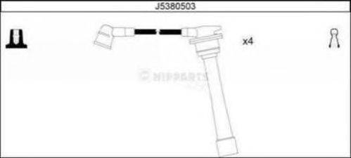 Комплект проводов зажигания NIPPARTS J5380503