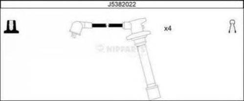 Комплект проводов зажигания NIPPARTS J5382022