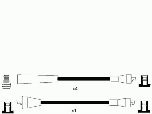 Комплект проводов зажигания PVL 71255