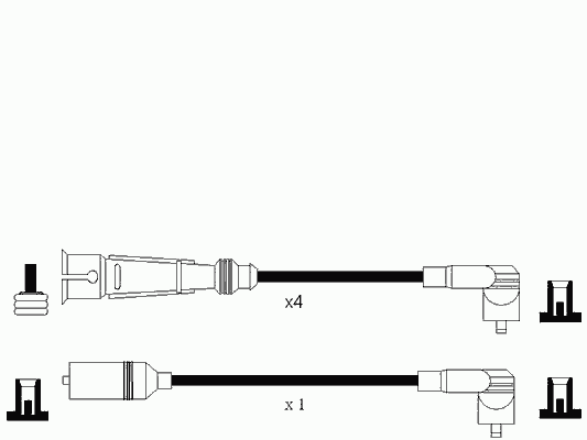 Комплект проводов зажигания NGK 0939