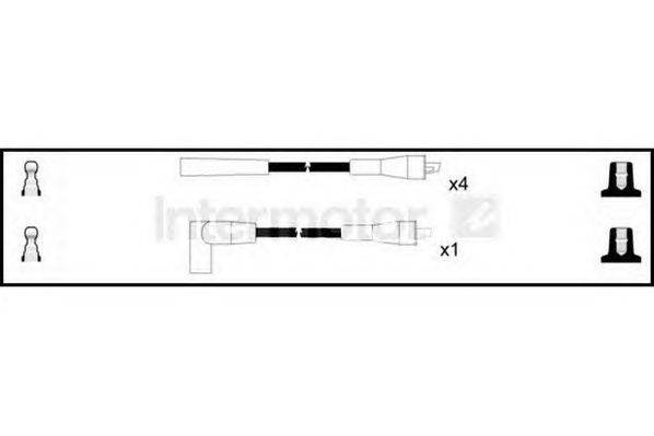 Комплект проводов зажигания STANDARD 73253