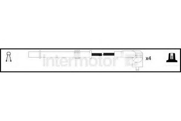 Комплект проводов зажигания STANDARD 76368