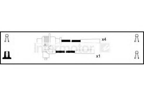 Комплект проводов зажигания STANDARD 73486