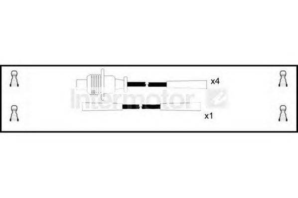 Комплект проводов зажигания STANDARD 73330