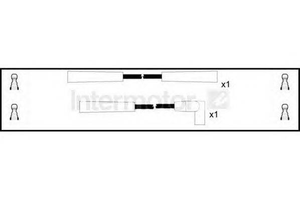 Комплект проводов зажигания C.I. XC1604
