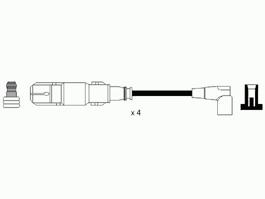 Комплект проводов зажигания BOUGICORD 9809