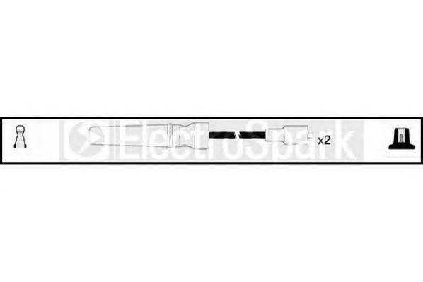 Комплект проводов зажигания STANDARD OEK296