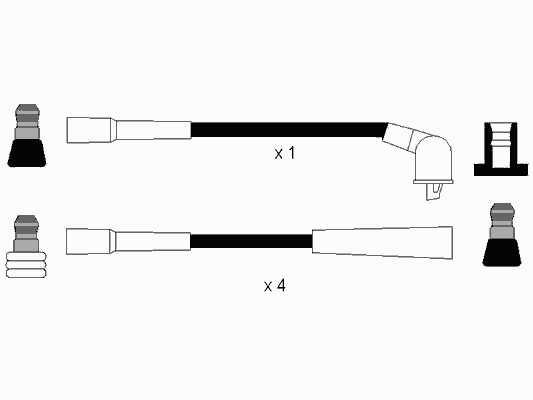 Комплект проводов зажигания NGK 0701