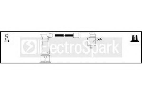 Комплект проводов зажигания STANDARD OEK494