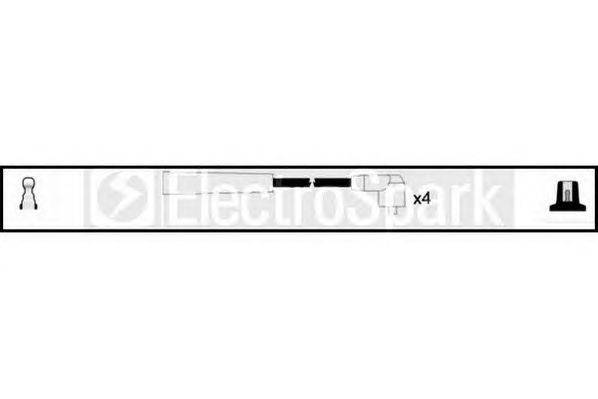 Комплект проводов зажигания STANDARD OEK083