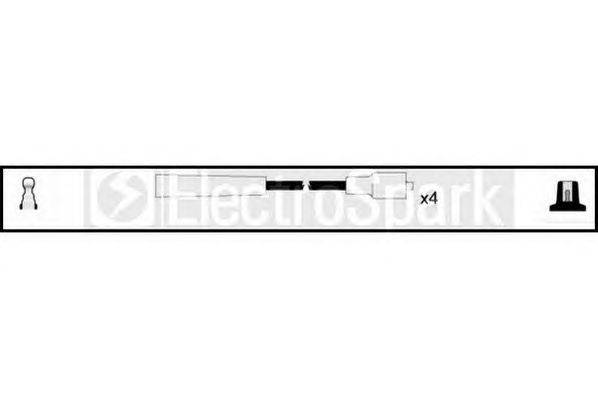 Комплект проводов зажигания STANDARD OEK587