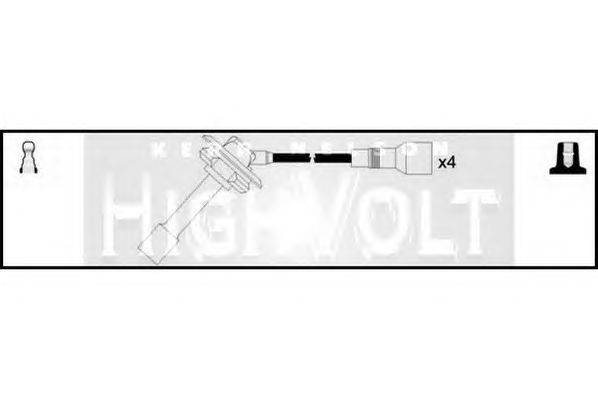 Комплект проводов зажигания STANDARD OEF691