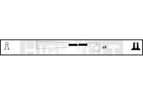 Комплект проводов зажигания STANDARD OEF622