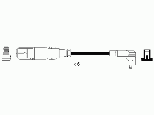 Комплект проводов зажигания NGK 7065