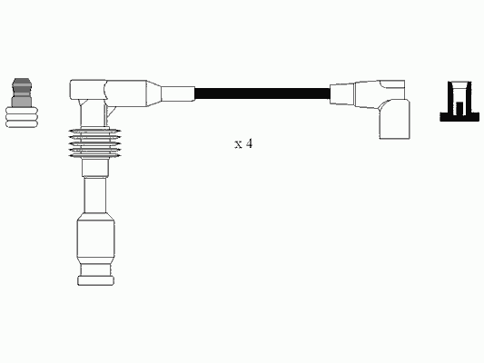 Комплект проводов зажигания NGK 0766