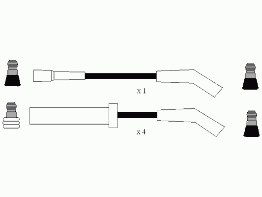 Комплект проводов зажигания NGK 7319