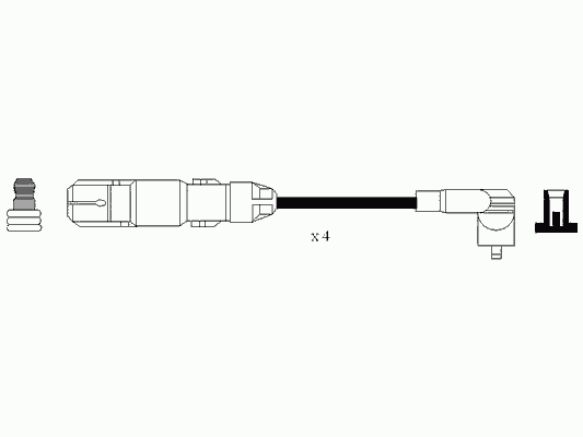 Комплект проводов зажигания NGK 7061