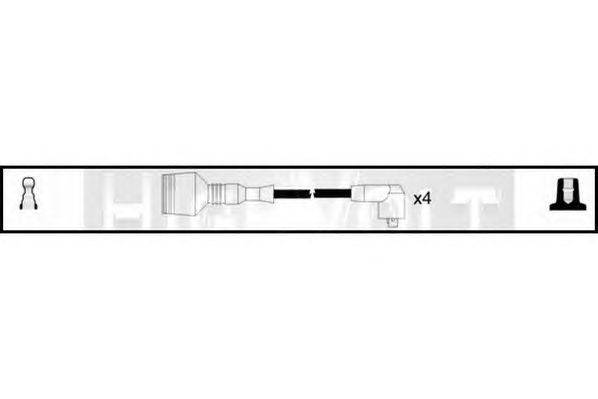 Комплект проводов зажигания STANDARD OEF384