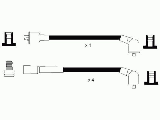 Комплект проводов зажигания NGK 0900
