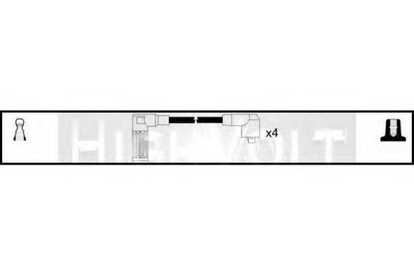 Комплект проводов зажигания STANDARD OEF087