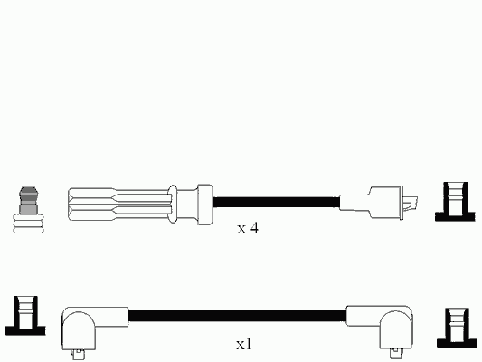 Комплект проводов зажигания PVL 20985
