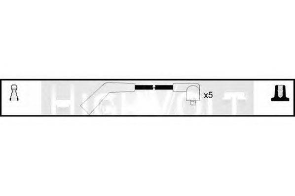 Комплект проводов зажигания STANDARD OEF667