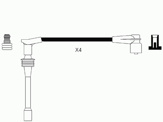 Комплект проводов зажигания NGK 4944