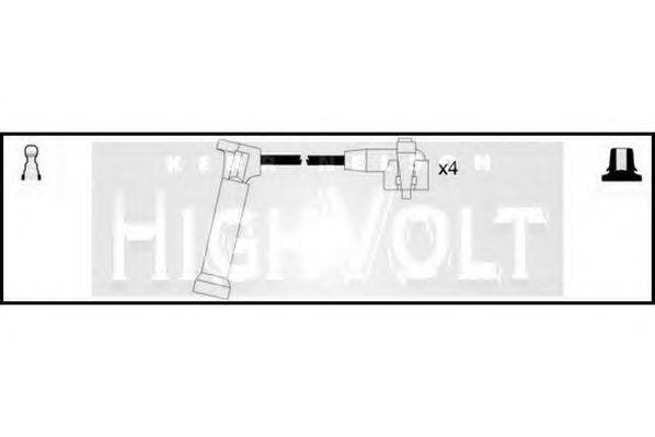 Комплект проводов зажигания STANDARD OEF408