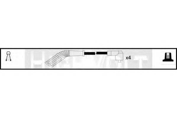 Комплект проводов зажигания STANDARD OEF506