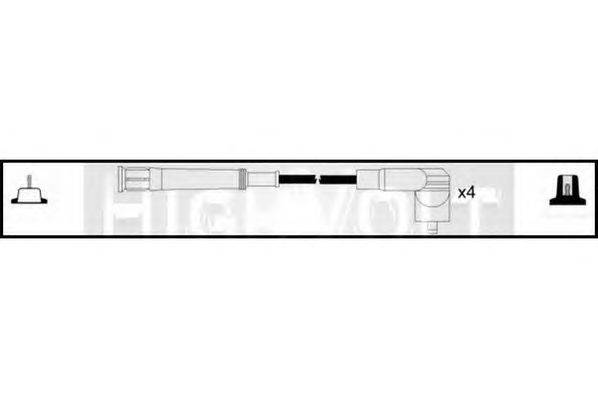 Комплект проводов зажигания STANDARD OEF432