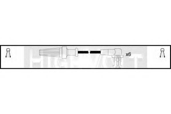 Комплект проводов зажигания STANDARD OEF108