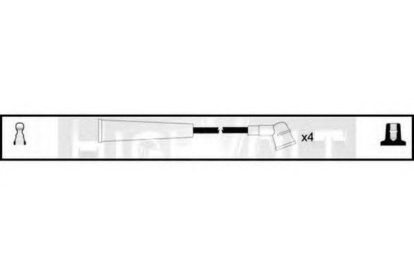 Комплект проводов зажигания STANDARD OEF010