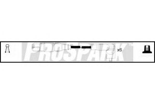 Комплект проводов зажигания STANDARD OES841