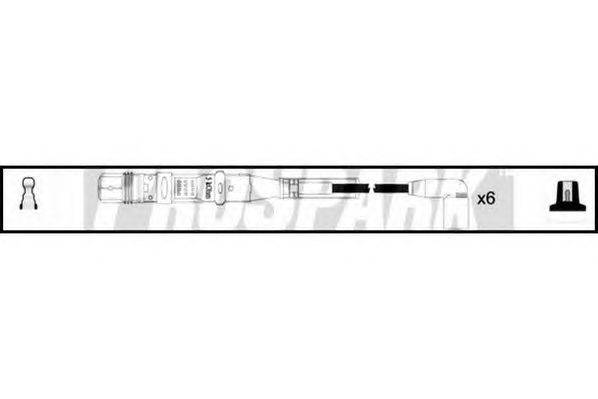 Комплект проводов зажигания STANDARD OES871