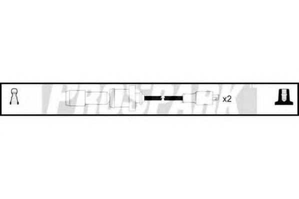 Комплект проводов зажигания STANDARD OES988