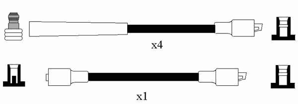 Комплект проводов зажигания NGK 2590