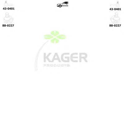 Подвеска колеса KAGER 800842