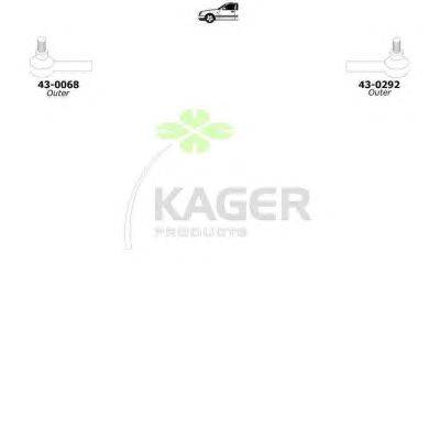 Подвеска колеса KAGER 800905