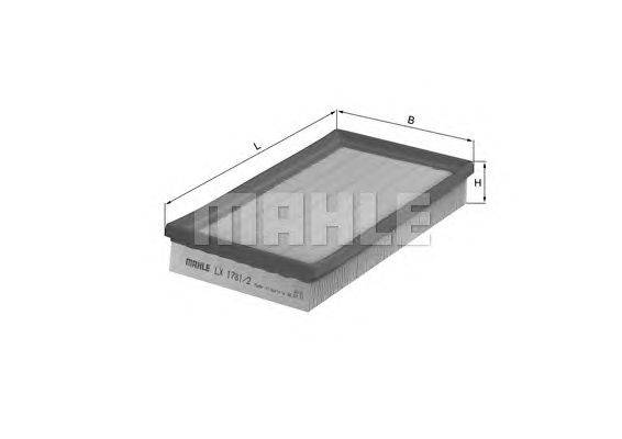 Воздушный фильтр MAHLE ORIGINAL LX17812