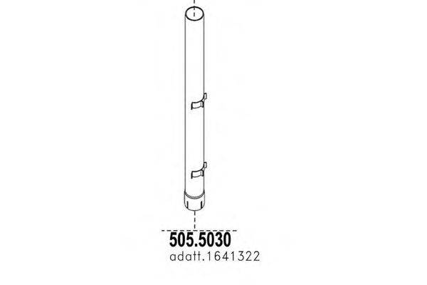Труба выхлопного газа ASSO 505.5030