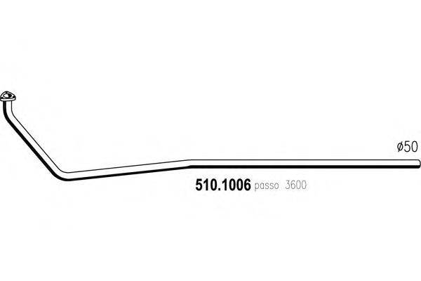 Труба выхлопного газа ASSO 5101006