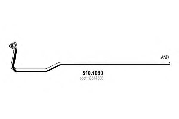 Труба выхлопного газа ASSO 510.1080