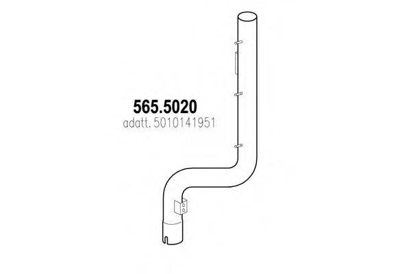 Труба выхлопного газа ASSO 565.5020