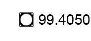 Прокладка, труба выхлопного газа ASSO 99.4050