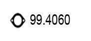 Прокладка, труба выхлопного газа ASSO 99.4060